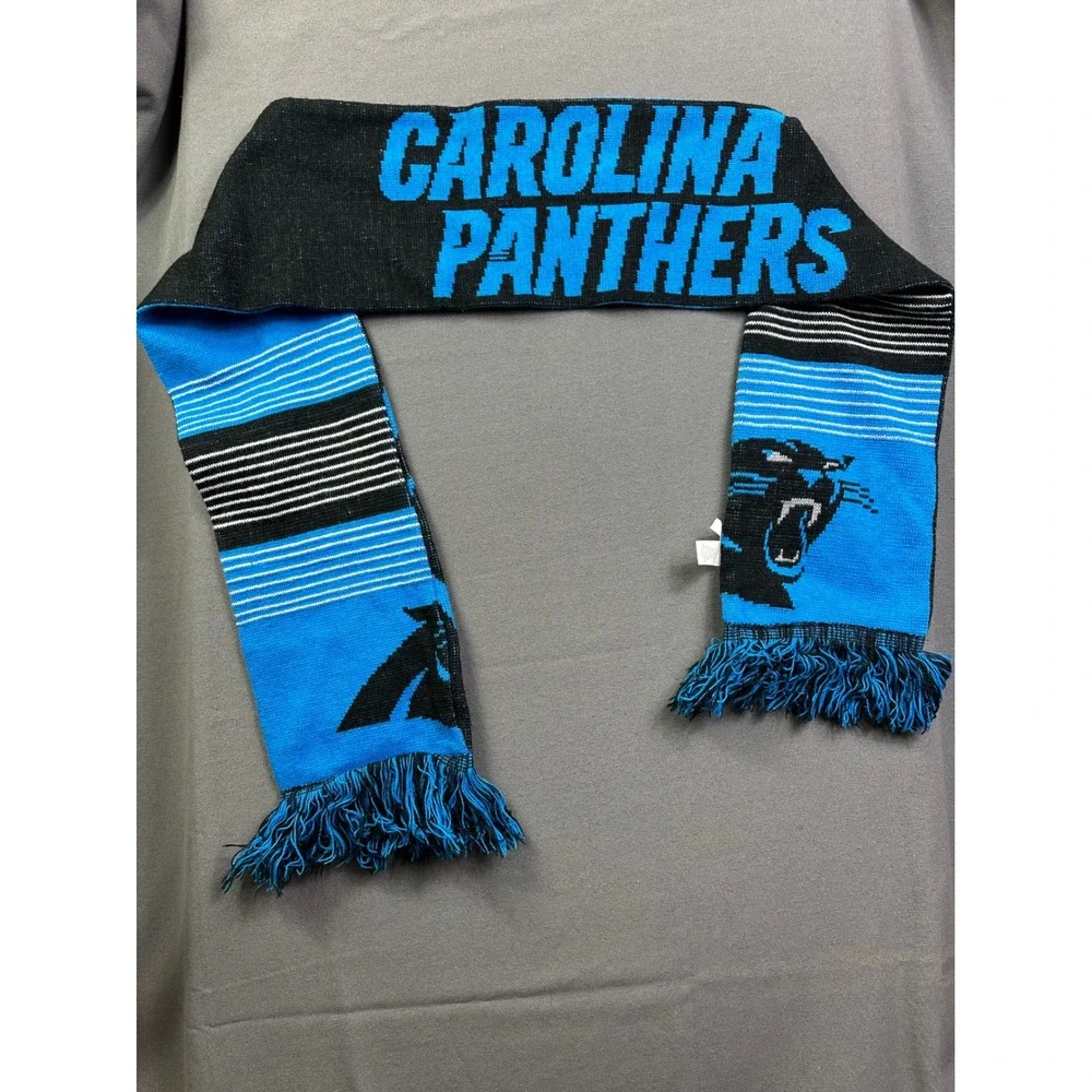 Forever‎ Collectibles Carolina Panthers NFL Knit Scarf Blue Black STA1015-00006